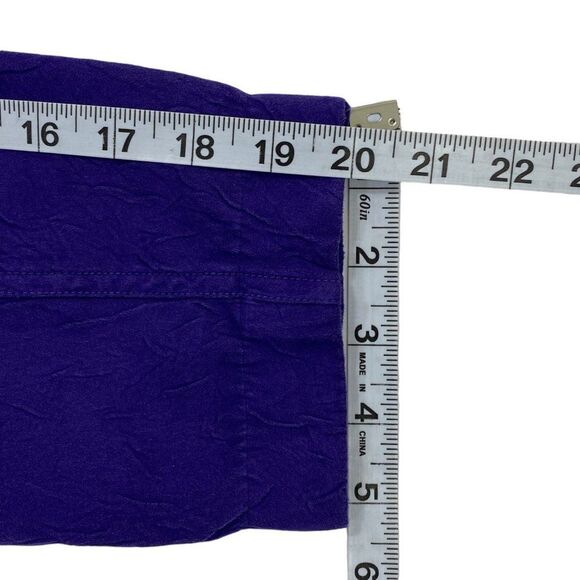 Chicos Womens Jacket | Size 1 | Royal Purple | Textured Fabric | Lightweight - Picture 10 of 10